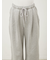 ルーズフィットタックワイドスウェットパンツ