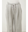 ルーズフィットタックワイドスウェットパンツ