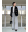 ルーズフィットタックワイドスウェットパンツ