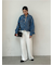 ルーズフィットタックワイドスウェットパンツ