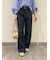 セルビッチワイドストレートデニムパンツ【ウォッシャブル】