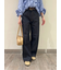 セルビッチワイドストレートデニムパンツ【ウォッシャブル】