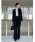 比翼あきジョーゼットボウタイブラウス