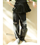 【WEB限定00サイズ】ワイドテーパードカットアウトデニムパンツ