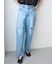 【WEB限定00サイズ】ワイドテーパードカットアウトデニムパンツ