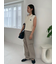 【WEB限定00サイズ】ワイドテーパードカットアウトデニムパンツ
