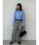【WEB限定00サイズ】ワイドテーパードカットアウトデニムパンツ