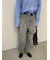 【WEB限定00サイズ】ワイドテーパードカットアウトデニムパンツ