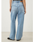 【WEB限定00サイズ】ワイドテーパードカットアウトデニムパンツ