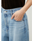 【WEB限定00サイズ】ワイドテーパードカットアウトデニムパンツ