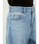 【WEB限定00サイズ】ワイドテーパードカットアウトデニムパンツ