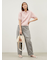 【WEB限定00サイズ】ワイドテーパードカットアウトデニムパンツ