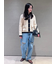 【WEB限定00サイズ】ワイドテーパードカットアウトデニムパンツ