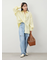 【WEB限定00サイズ】ワイドテーパードカットアウトデニムパンツ