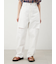 【WEB限定00サイズ】ワイドテーパードカットアウトデニムパンツ
