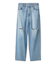 【WEB限定00サイズ】ワイドテーパードカットアウトデニムパンツ