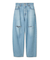 【WEB限定00サイズ】ワイドテーパードカットアウトデニムパンツ