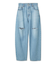 【WEB限定00サイズ】ワイドテーパードカットアウトデニムパンツ