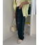 【WEB限定00サイズ】ワイドテーパードカットアウトデニムパンツ