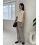 【WEB限定00サイズ】ワイドテーパードカットアウトデニムパンツ