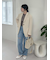 【WEB限定00サイズ】ワイドテーパードカットアウトデニムパンツ
