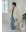 【WEB限定00サイズ】ワイドテーパードカットアウトデニムパンツ