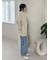 【WEB限定00サイズ】ワイドテーパードカットアウトデニムパンツ