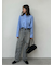 【WEB限定00サイズ】ワイドテーパードカットアウトデニムパンツ