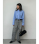 【WEB限定00サイズ】ワイドテーパードカットアウトデニムパンツ