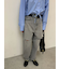 【WEB限定00サイズ】ワイドテーパードカットアウトデニムパンツ