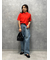 【WEB限定00サイズ】ワイドテーパードカットアウトデニムパンツ