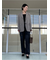 【WEB限定00サイズ】ワイドテーパードカットアウトデニムパンツ