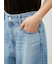 【WEB限定00サイズ】ワイドテーパードカットアウトデニムパンツ