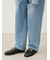 【WEB限定00サイズ】ワイドテーパードカットアウトデニムパンツ
