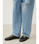 【WEB限定00サイズ】ワイドテーパードカットアウトデニムパンツ