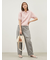 【WEB限定00サイズ】ワイドテーパードカットアウトデニムパンツ