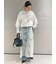 【WEB限定00サイズ】ワイドテーパードカットアウトデニムパンツ