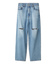 【WEB限定00サイズ】ワイドテーパードカットアウトデニムパンツ