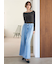 【WEB限定00サイズ】ルーズフィットタックバギーデニムパンツ
