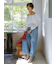 【WEB限定00サイズ】ルーズフィットタックバギーデニムパンツ