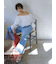 【WEB限定00サイズ】ルーズフィットタックバギーデニムパンツ