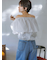 【WEB限定00サイズ】ルーズフィットタックバギーデニムパンツ