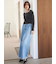 【WEB限定00サイズ】ルーズフィットタックバギーデニムパンツ