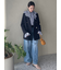 【WEB限定00サイズ】ルーズフィットタックバギーデニムパンツ