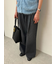 【WEB限定00サイズ】ルーズフィットタックバギーデニムパンツ