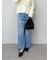 【WEB限定00サイズ】ルーズフィットタックバギーデニムパンツ