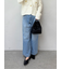 【WEB限定00サイズ】ルーズフィットタックバギーデニムパンツ