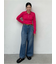 【WEB限定00サイズ】ルーズフィットタックバギーデニムパンツ