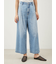 【WEB限定00サイズ】ルーズフィットタックバギーデニムパンツ