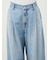【WEB限定00サイズ】ルーズフィットタックバギーデニムパンツ